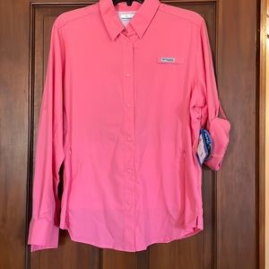 Columbia PFG Omnishade button down shirt Size L